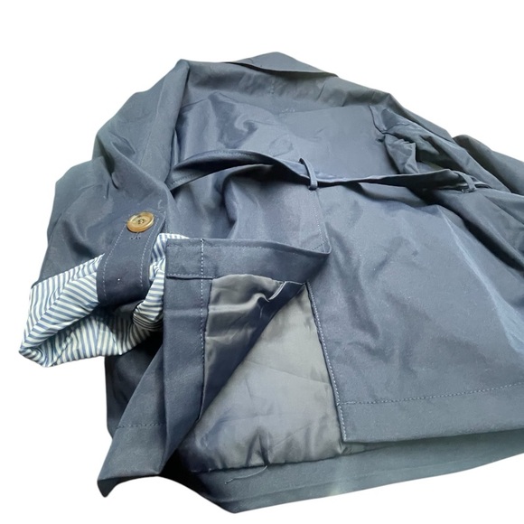 Weatherproof Blue Trench Coat with Belted Waist Size: S - Picture 8 of 8
